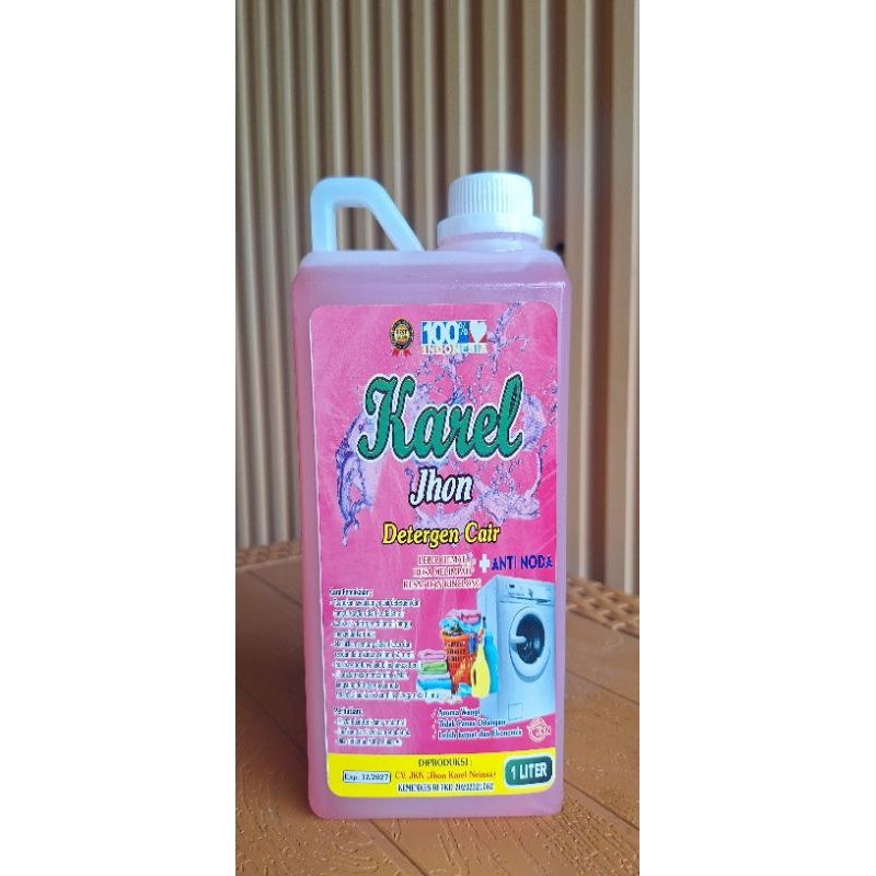 Deterjen Cair Laundry 1 Liter Sun Lido "Karel Jhon" Sabun Cair Cuci Baju Wangi MURAH HEMAT