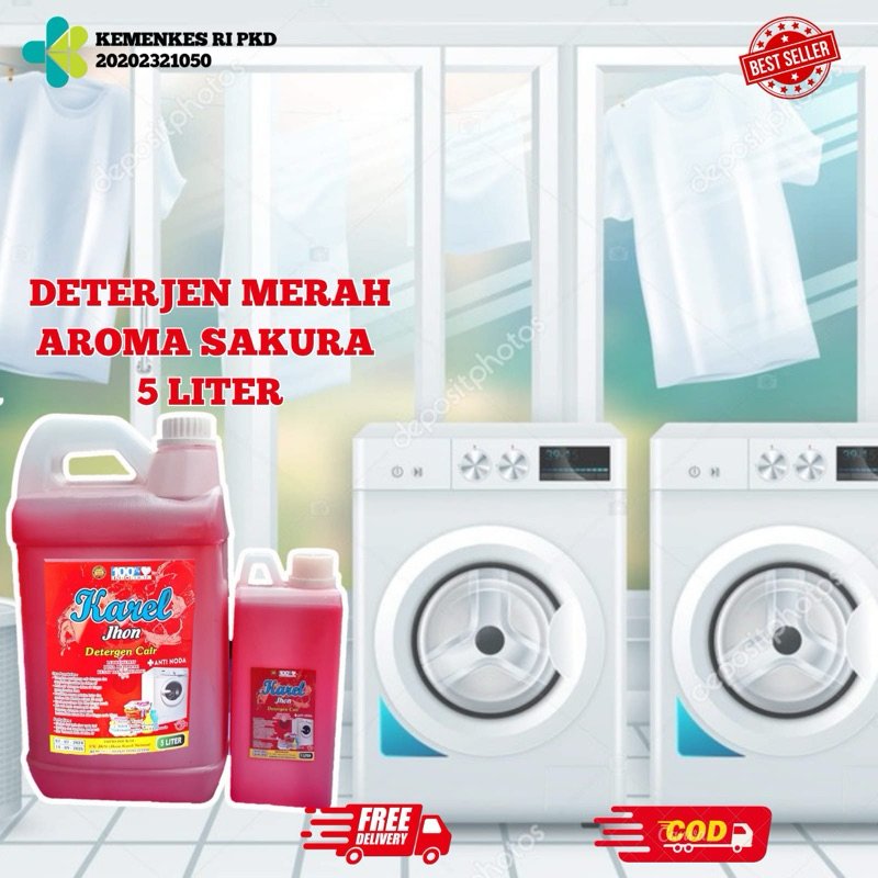 Deterjen Cair Laundry 5 Liter Wangi Tahan Lama – Karel Jhon Sakura Merah - Image 2