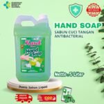 Hand Soap 5 Liter – Sabun Cuci Tangan Lembut & Wangi | Karel Jhon | Apel | Hijau