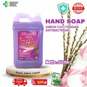 Hand Soap 5 Liter – Sabun Cuci Tangan Lembut & Wangi | Karel Jhon | Grape | Ungu