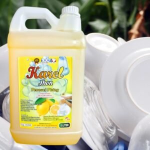 Sabun Cuci Piring 5 Liter – Anti Minyak & Wangi | Karel Jhon Lemon