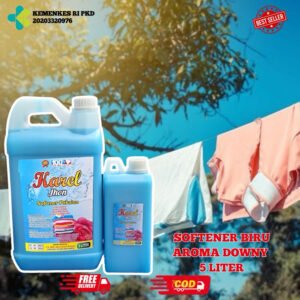 Softener Laundry 5 Liter – Pelembut & Pewangi Tahan Lama Karel Jhon Downy Biru